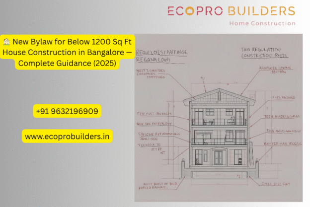 New BBMP bylaw 2025 for houses below 1200 sq ft in Bangalore
